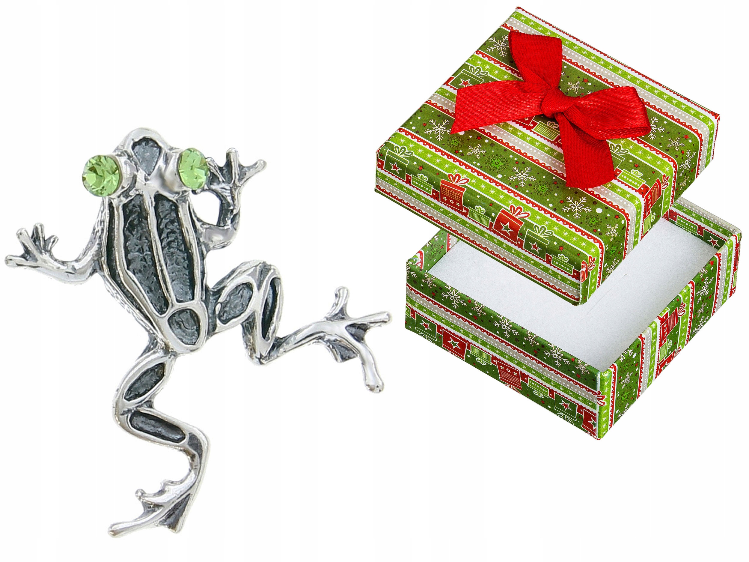 Stříbrný přívěsek Žába Zirkony Oxidovaný Stříbrný Přívěsek Žabka Stříbro