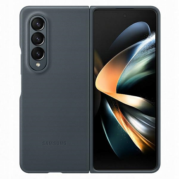 Puzdro Samsung EF-VF936LJEGWW Z Fold 4 sivé/moss gray Kožené