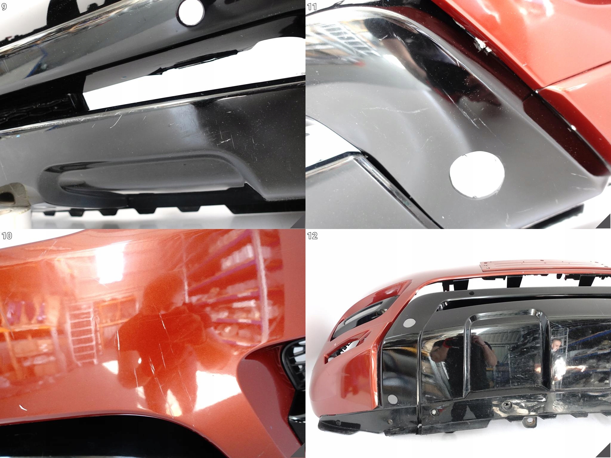 RANGE ROVER SPORT II L494 13-18 bumper + SPOILER +LED +support KOMPLET front