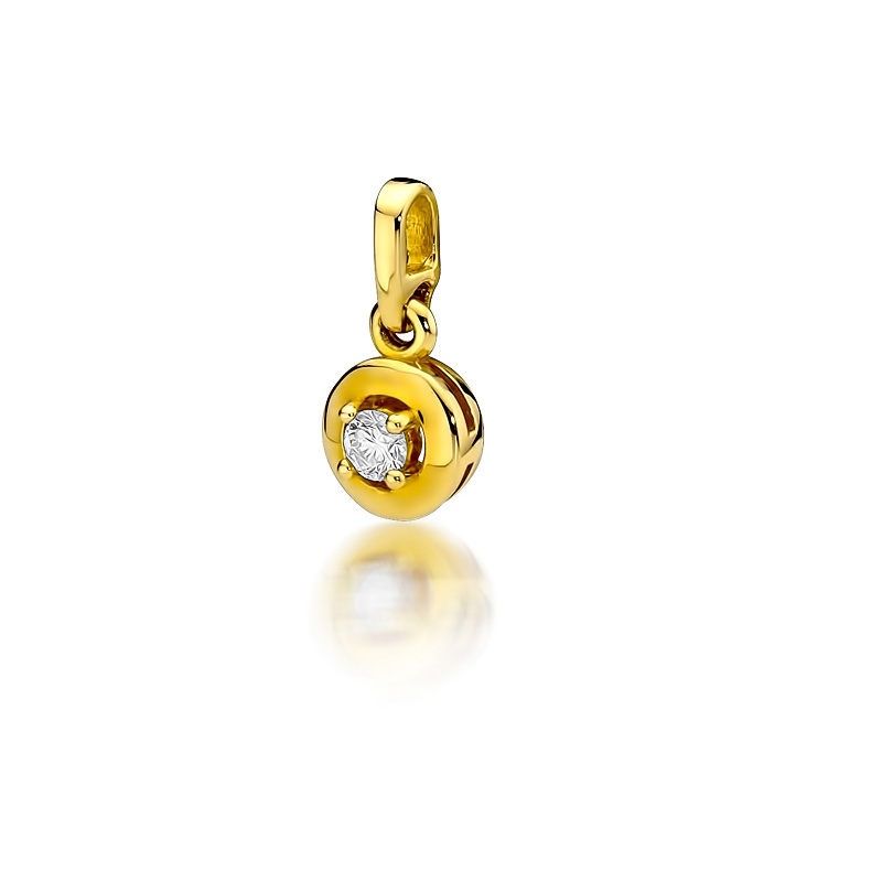 

Złota Zawieszka Klasyczna 585 Brylant 0,10 ct