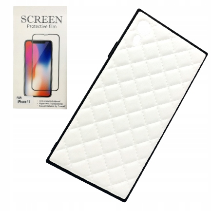 

Etui Case Plecki iPhone Xr skórzane szkło