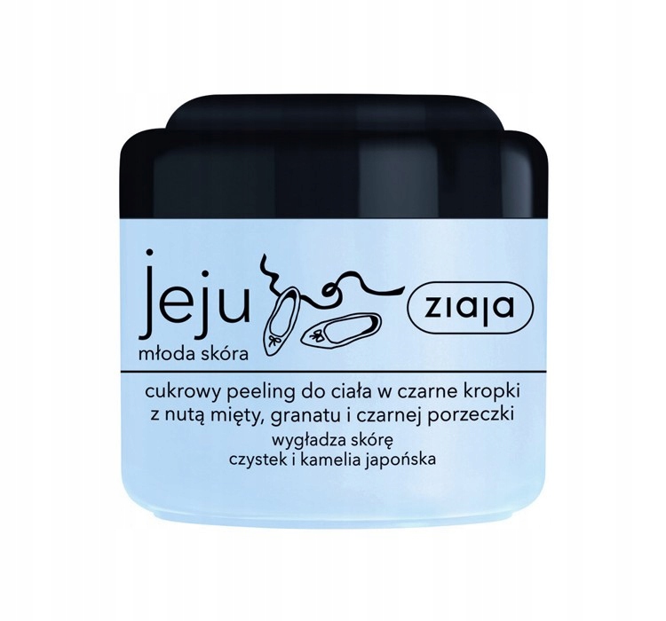 

Ziaja, Jeju, Cukrowy peeling do ciała w czarne kro