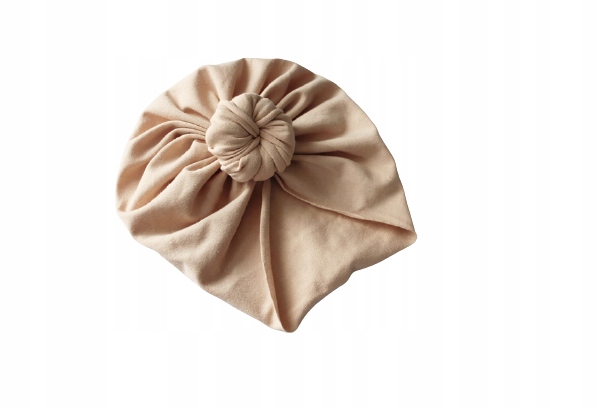 

Czapka turban supełek beż nude 46-48 lekka