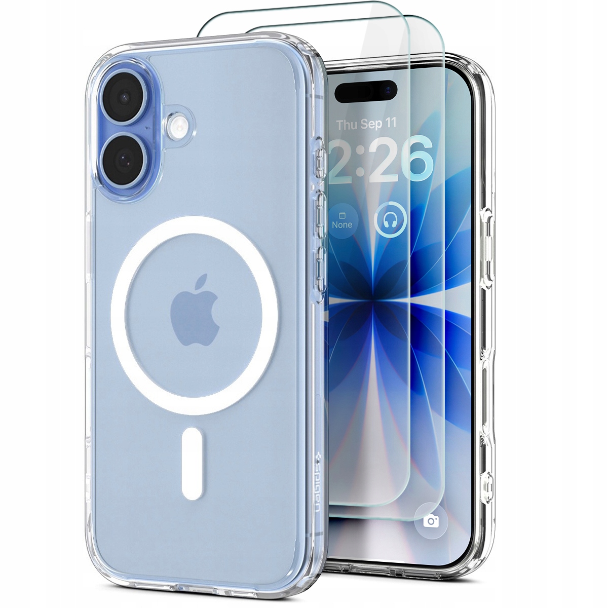 Spigen Przezroczyste Etui Sztywne Magsafe Do Iphone 17 2-PAK Szkło