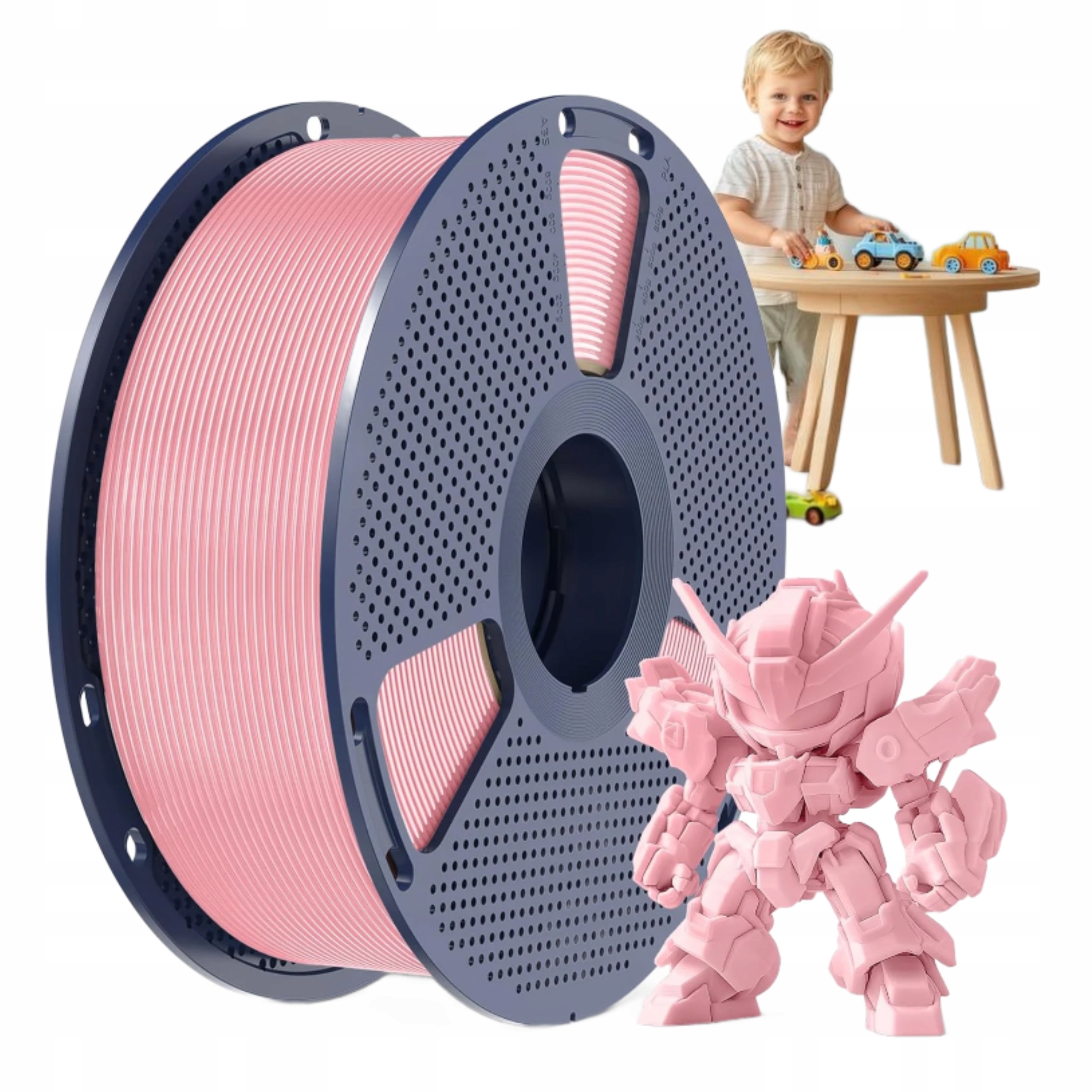 Filament Pla 1kg 1,75mm Rozowy Sakura Do Druku 3D Fdm +/-0,02mm 3D