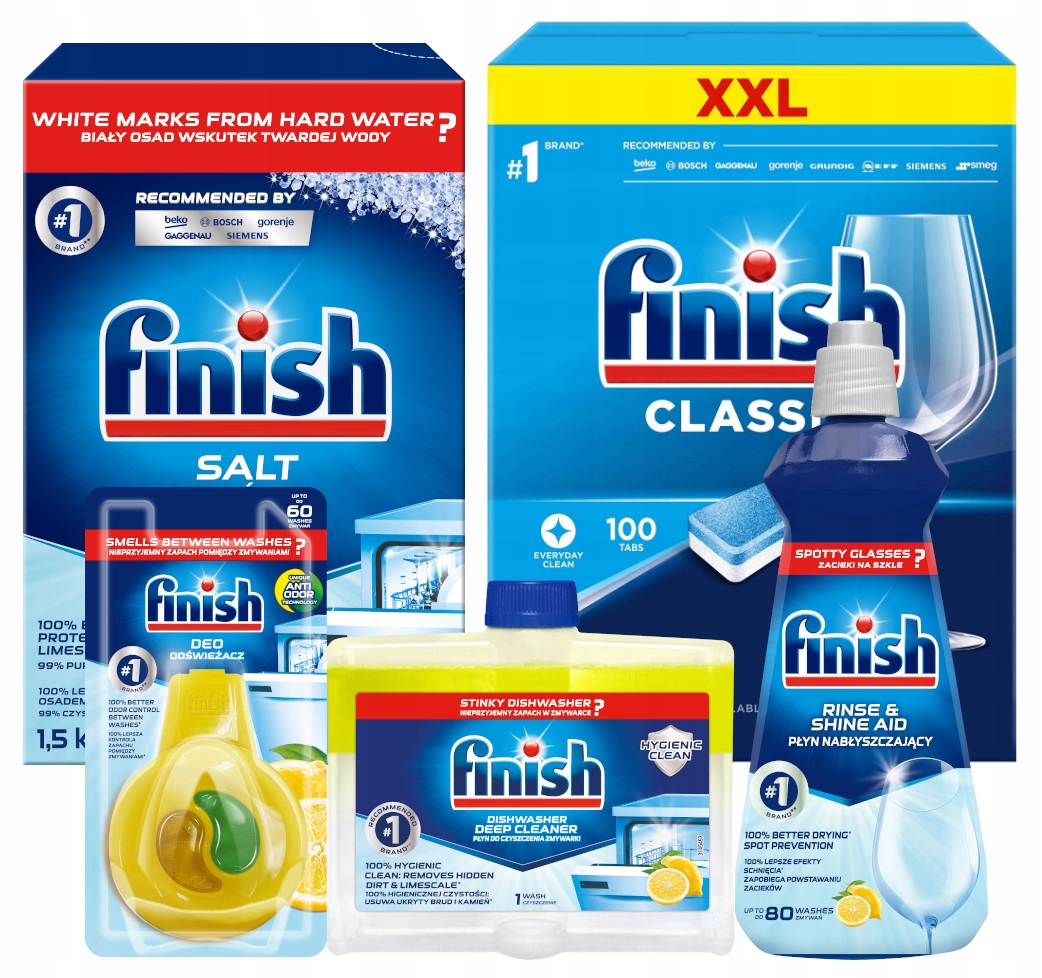 

Finish Classic Zestaw do zmywarki XL 5 sztuk