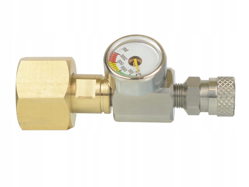 Łącznik W21,8 Pcp 8mm z manometrem