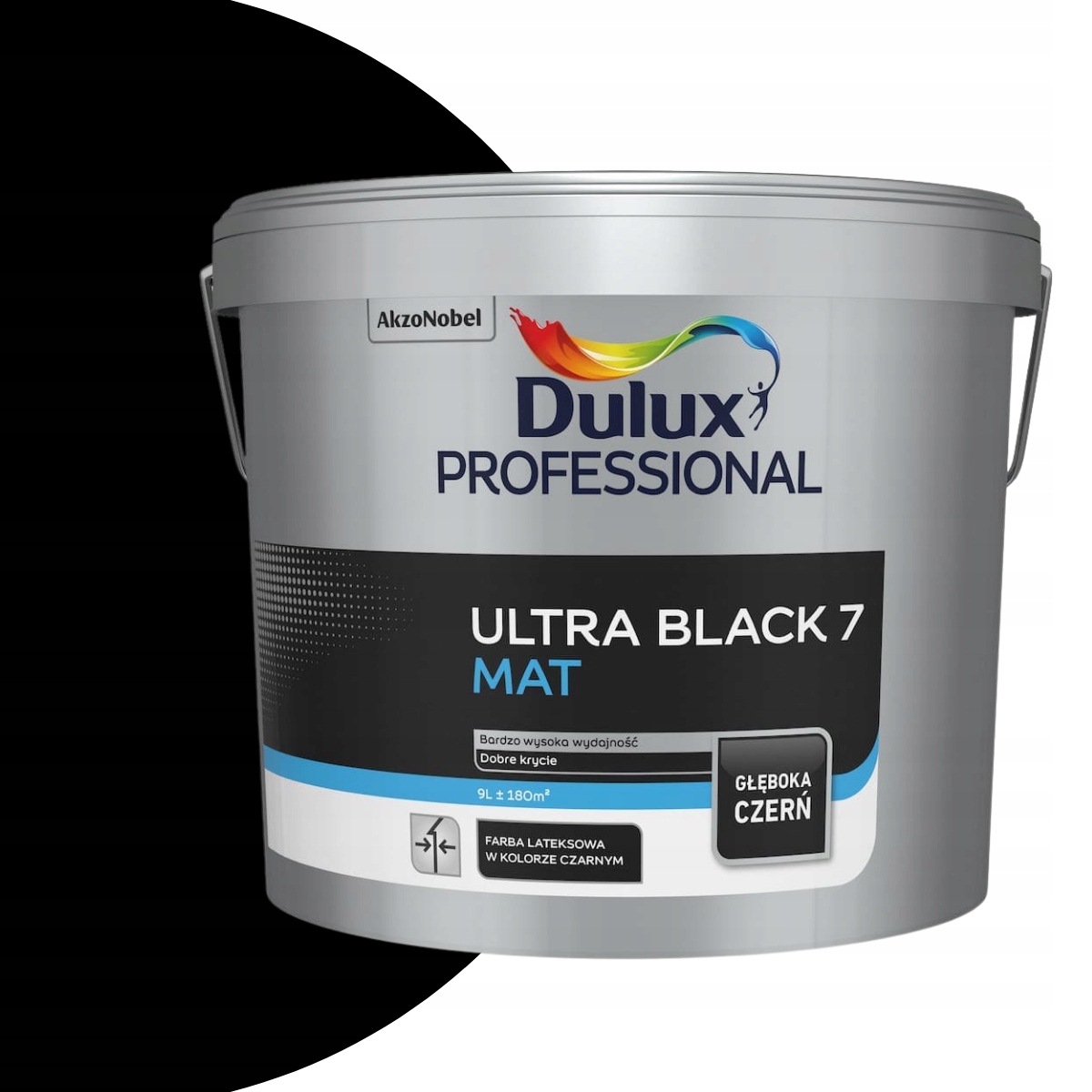 Dulux Professional 9L Ultra Black 7 Barva černá