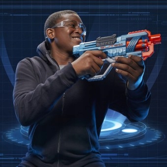 NERF ELITE COMMANDER + STRZAŁKI KAMIZELKA OKULARY Wiek dziecka 8 lat +