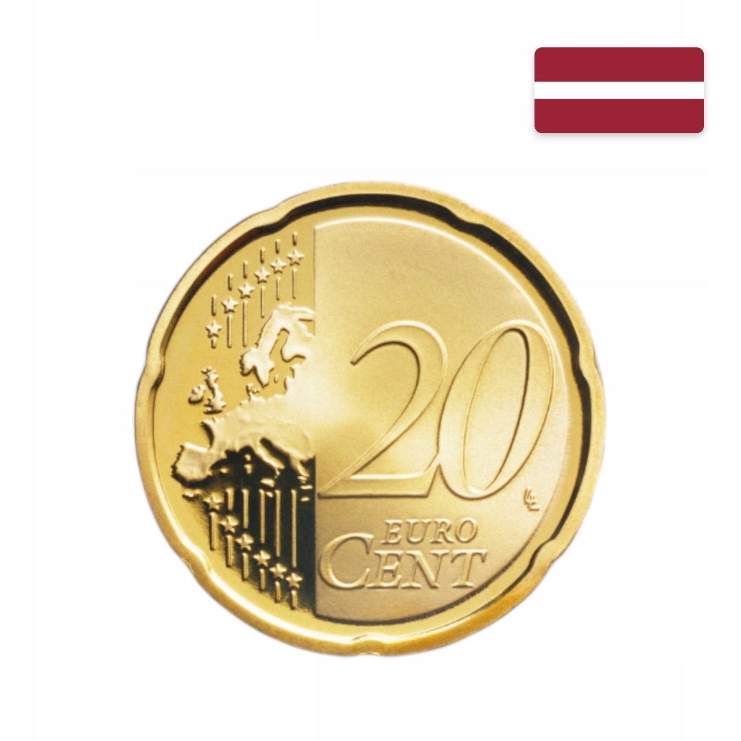 Moneta – Łotwa – 20 eurocentów – 2014 – UNC
