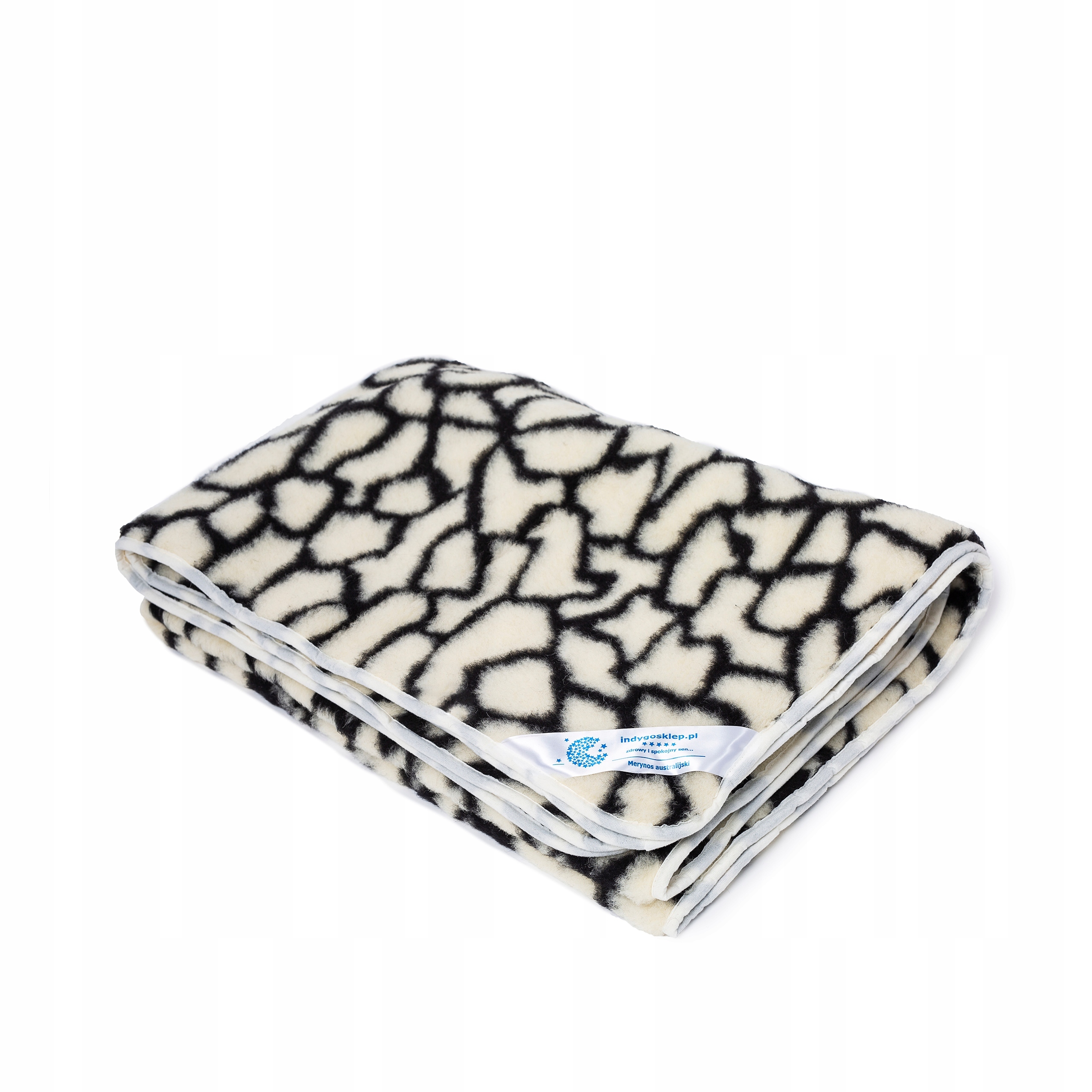 KOC WEŁNIANY 200x200 MERYNOS AUSTRALIJSKI KAMYCZKI Rodzaj koc