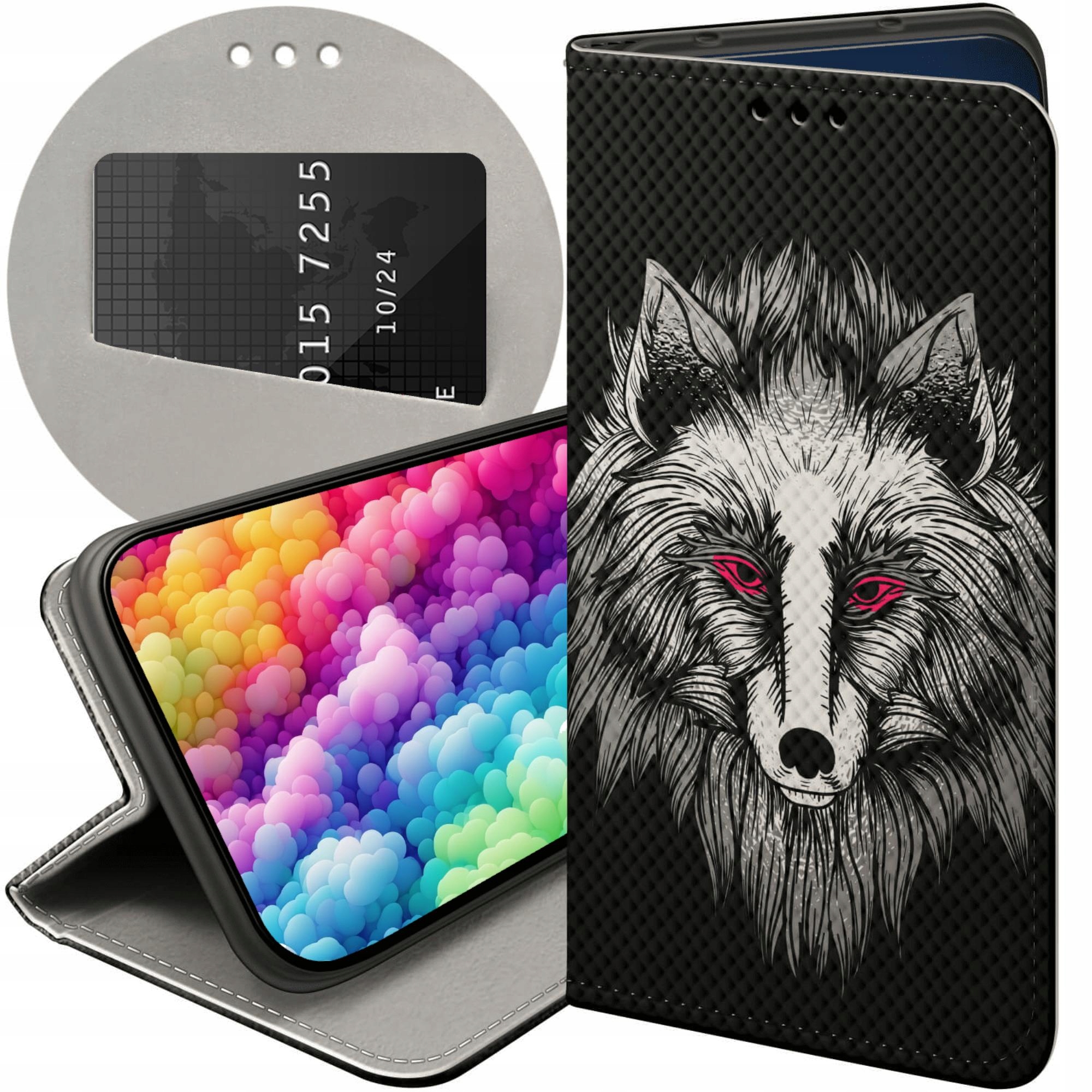 Etui Z Klapką Do Oppo A40 Wilk Wilkołak Wolf Wilczyca Futerał Case