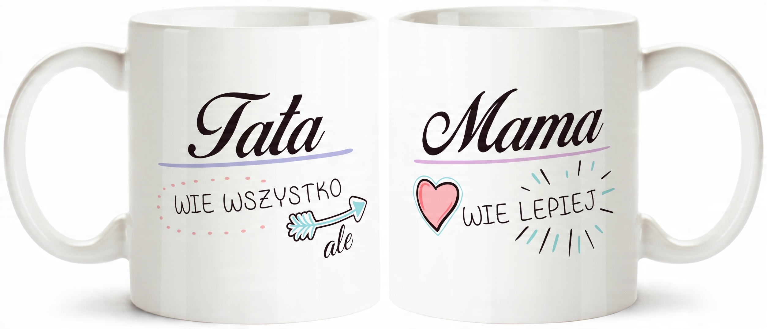 

Zestaw Kubków Dla Mamy i Taty Rodziców