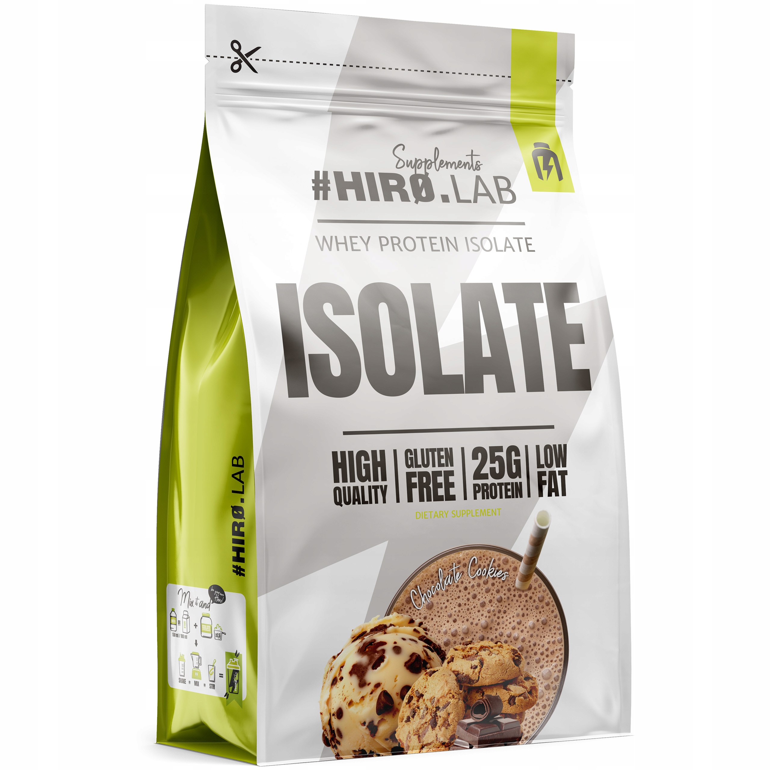 Hiro.lab Syrovátkový proteinový izolát 700g Čokoláda sušenka