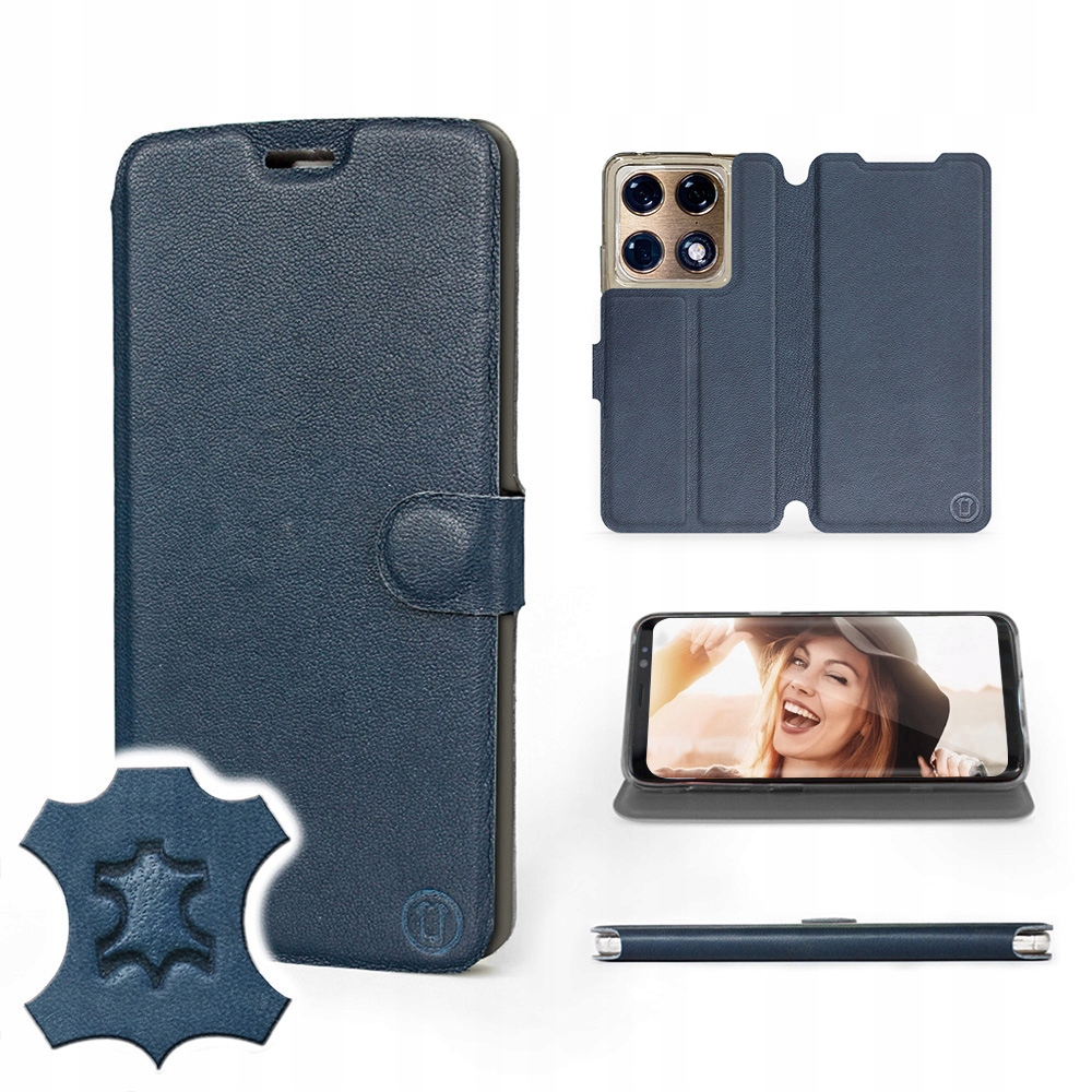 Etui Mobiwear do Motorola Signature 5G Blue Leat
