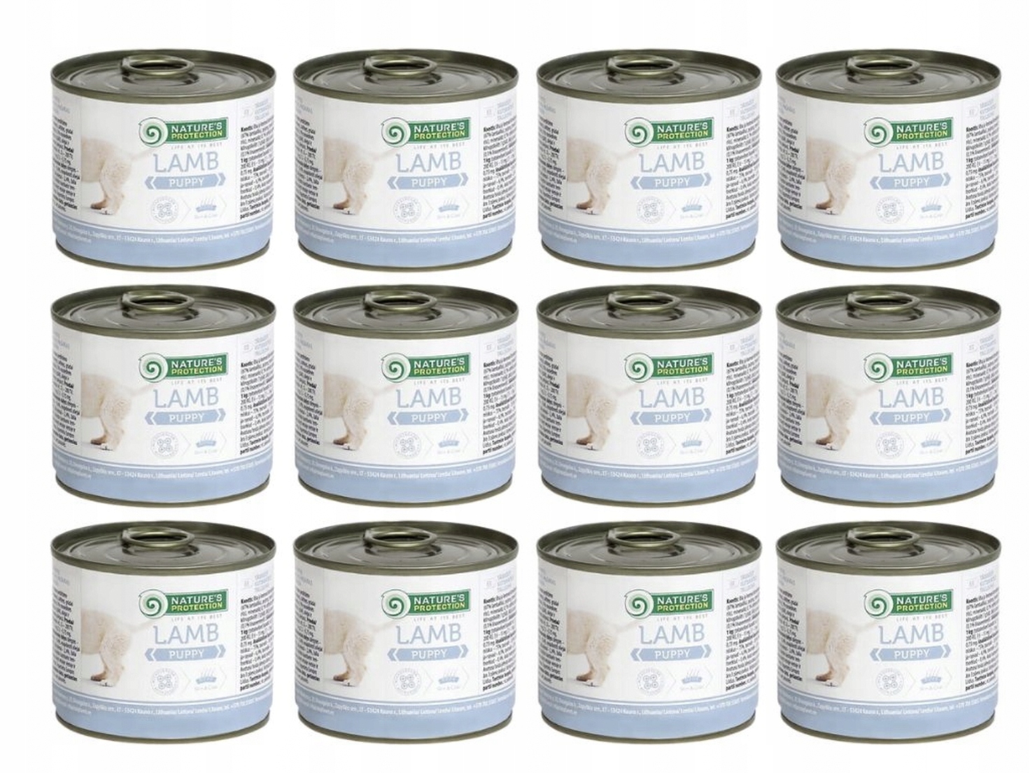 Levně Vlhké krmivo pro psy Nature's Protection Puppy Jehněčí 12x200 g