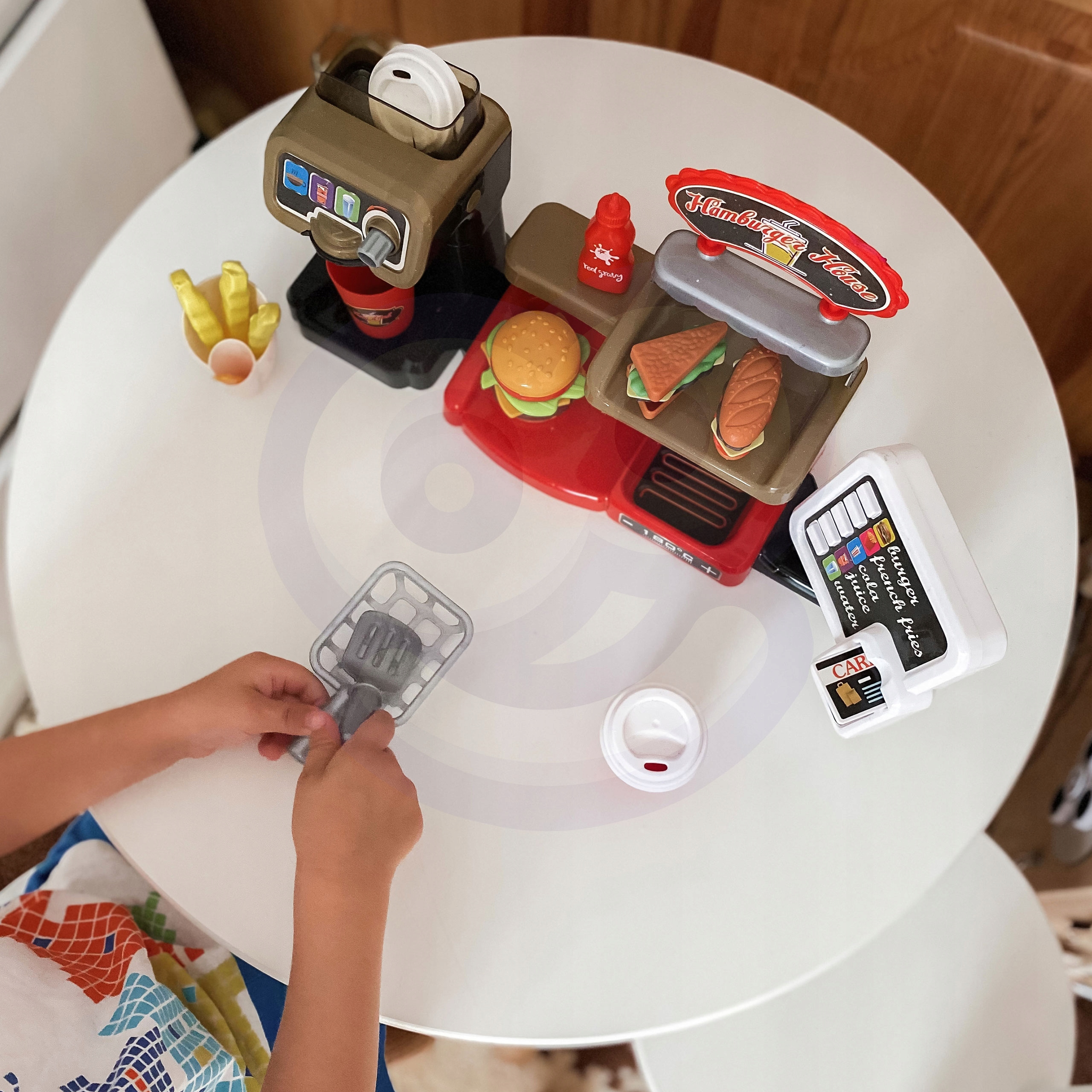 KUCHNIA KASA SKLEP BAR BURGER FAST FOOD ZESTAW XXL DŹWIĘKI KASY WOOPIE Marka Woopie