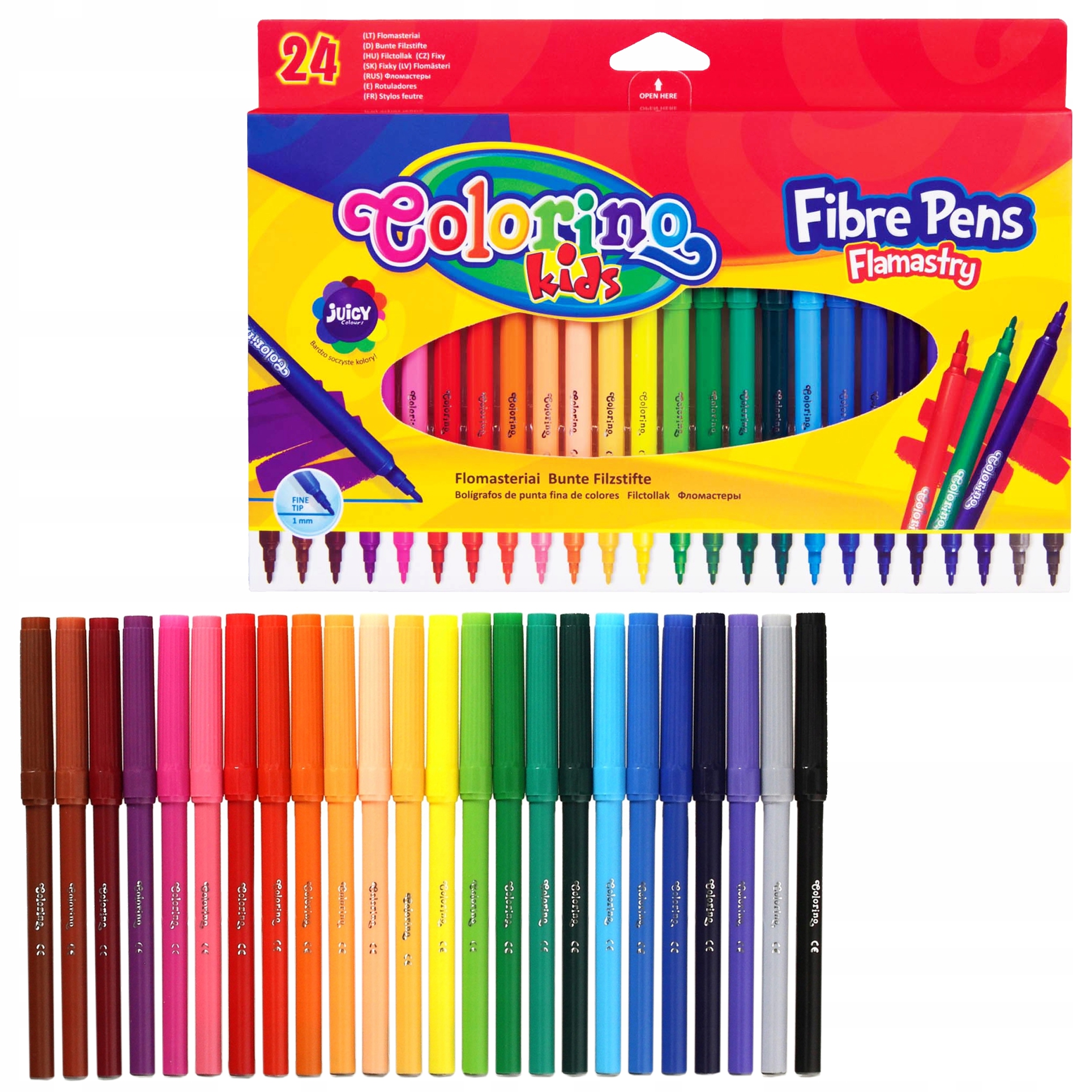 

Flamastry Pisaki Klasyczne Colorino Kids 24