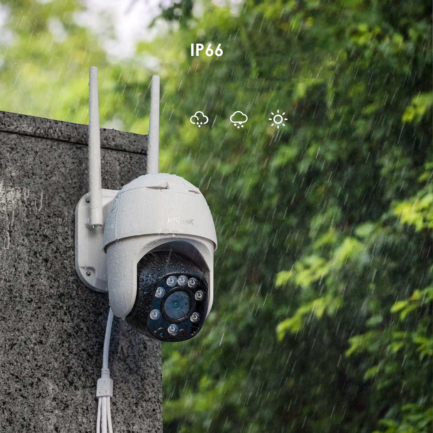 KAMERA ZEWNĘTRZNA IP WIFI HD 2Mpx IEGEEK IE20 BIEL Marka ieGeek