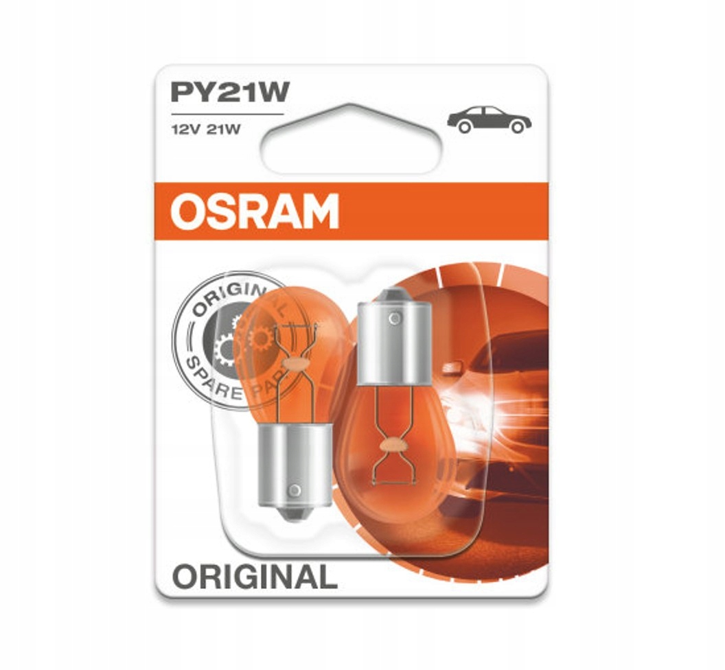 

Żarówki BAU15s 12V 21W PY21W Osram Original kpl