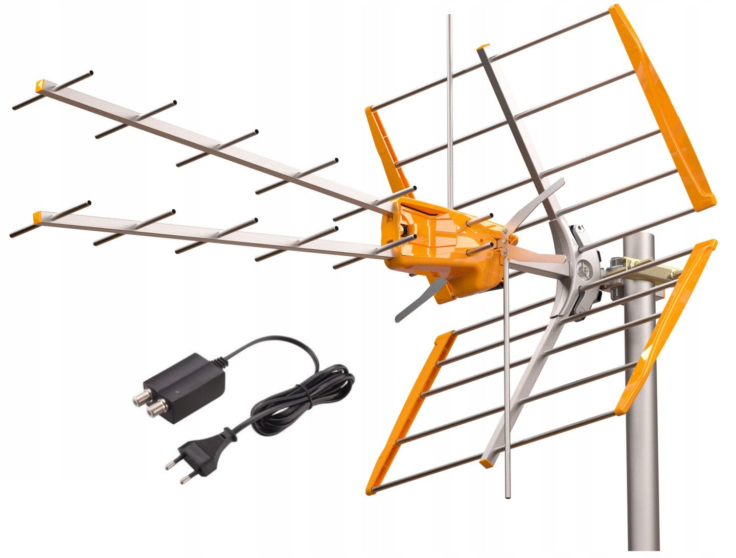 

Antena DVB-T2 Televes V+ MiX Zasilacz 12V 35 dBi