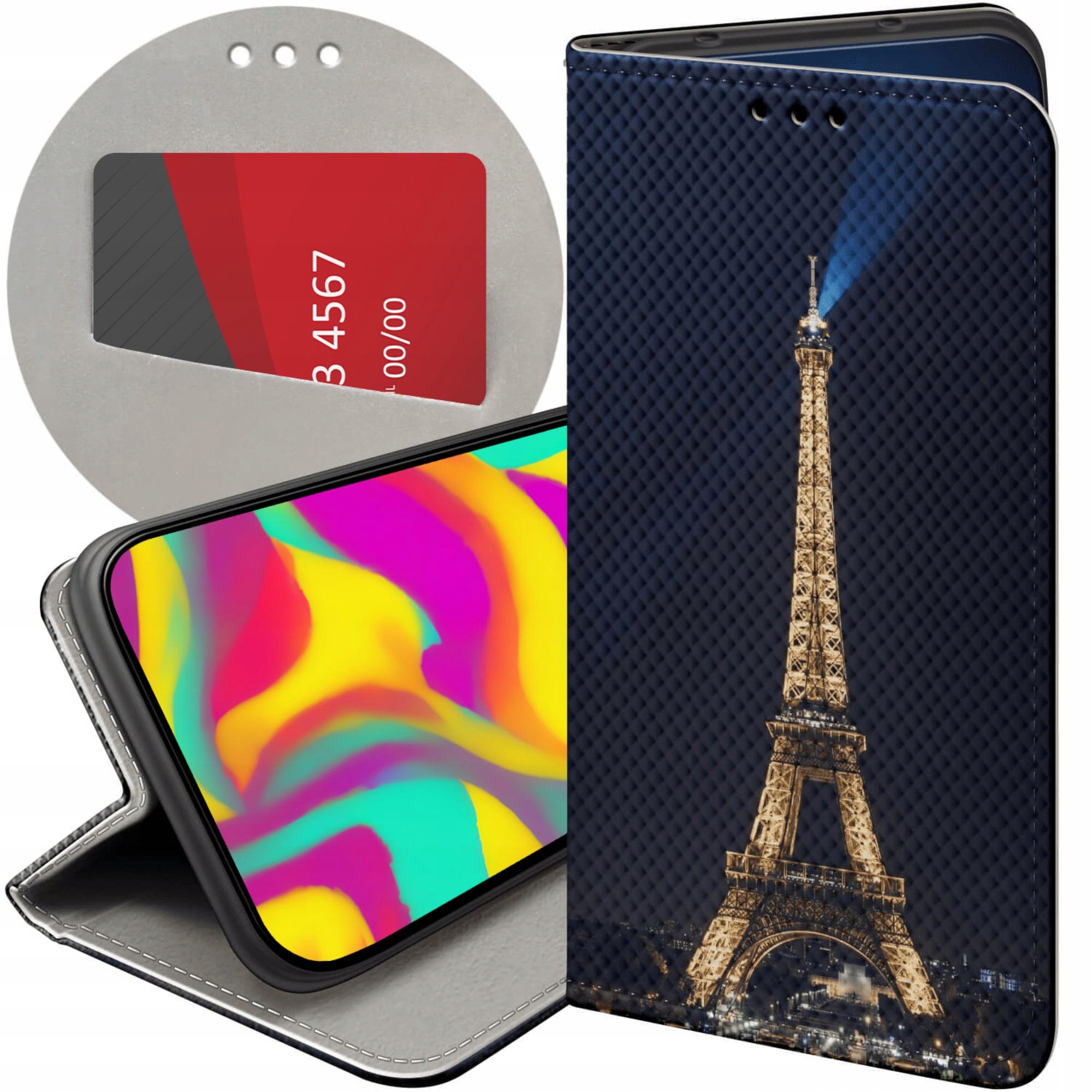 Etui Z Klapką Do Xiaomi Redmi A1 Paryż Francja Eiffel Futerał Case