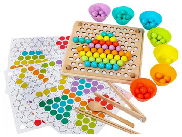 

Montessori Układanka Drewniana Edukacyjna Sorter