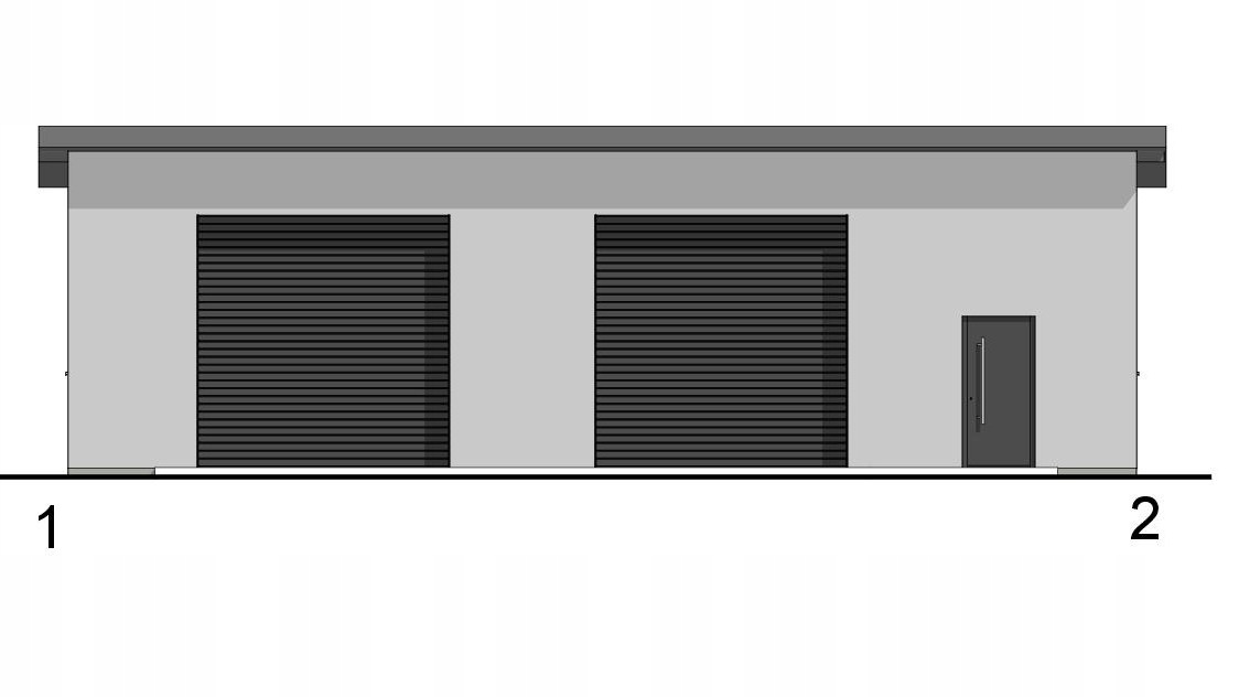 PROJEKT BUDYNKU GOSPODARCZEGO GJ1 Szerokość 15 m