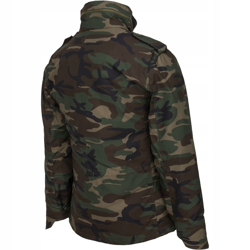 M65 Мілітарі Куртка Brandit Classic Мілітарі Парка З Капюшоном Woodland L