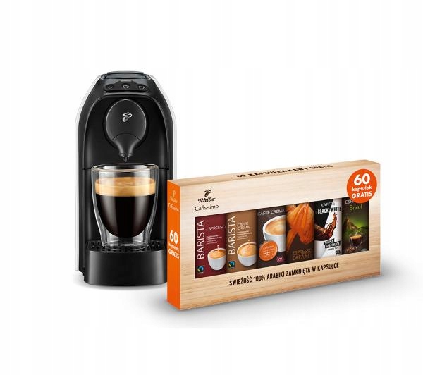 

Ekspres Tchibo Cafissimo Easy 1250W + 60 Kapsułek