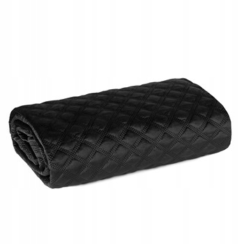 Přehoz 170x210 Silena prošívaný černý velvetový elegantní