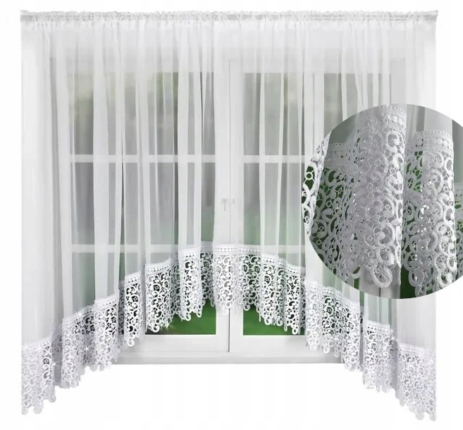 

Firana gotowa Firany 180x400 cm Firanki z gipiura