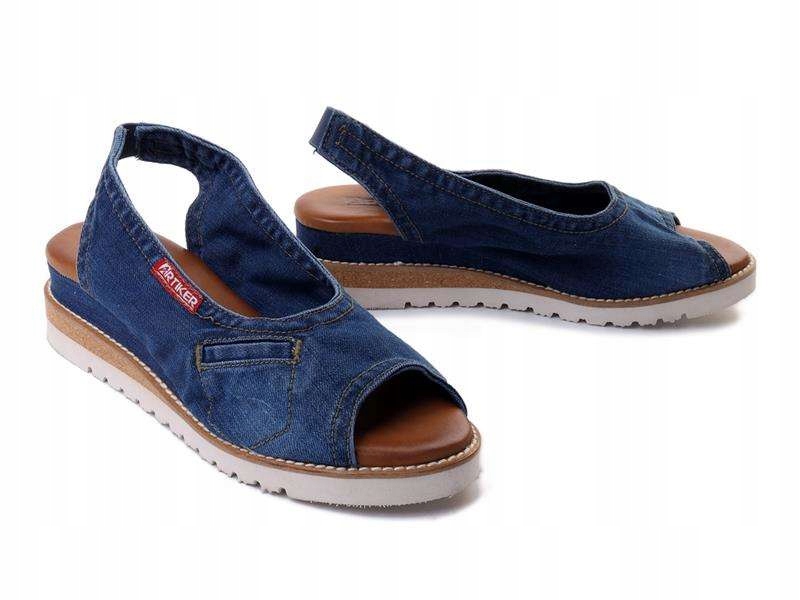 Sandały damskie Artiker Relaks 50C0254 jeans r40