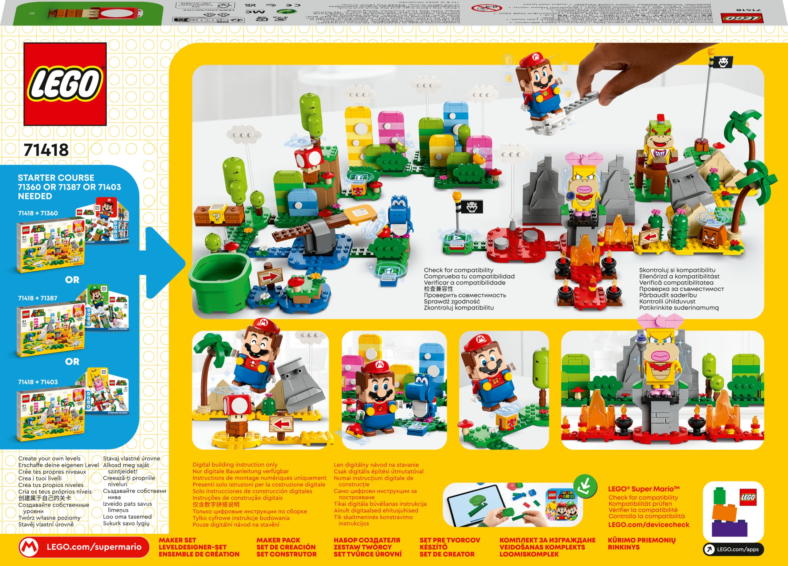 LEGO Super Mario Kreatywna skrzyneczka 71418 Liczba elementów 588