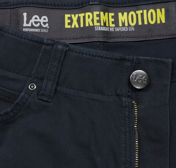 LEE STRAIGHT FIT XM spodnie proste navy W33 L30 Rozmiar 33/30