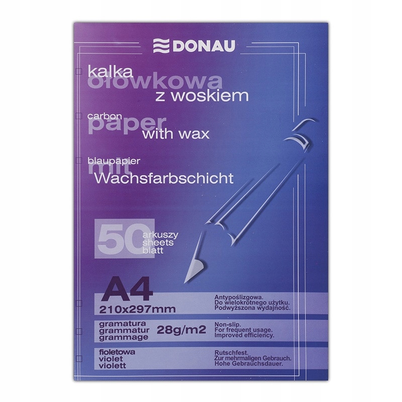 

Donau Ołówkowa Kalka z Woskiem A4 Fioletowa 50szt.