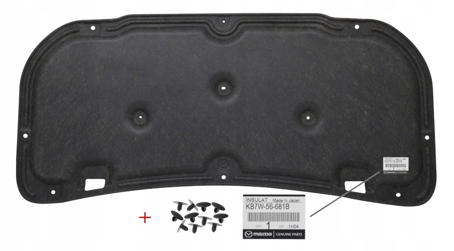 KB7W56681B - Звукоизоляция капота Mazda CX-5 2017-KB7W-56-681B
