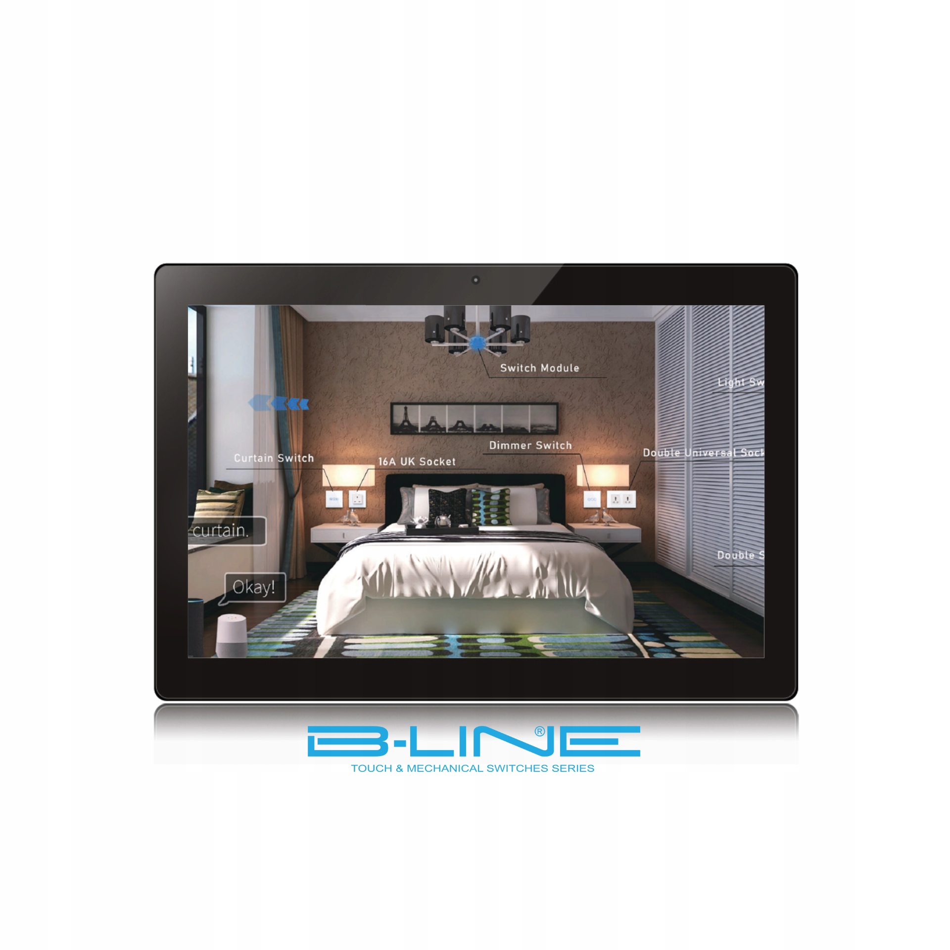 Tablet Naścienny PoE 10" 8 Gb 32 Gb Czarny Smart Home B-line