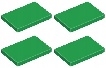 

Lego 26603 Tile Płytka 2x3 zielona (4g) 4 szt.