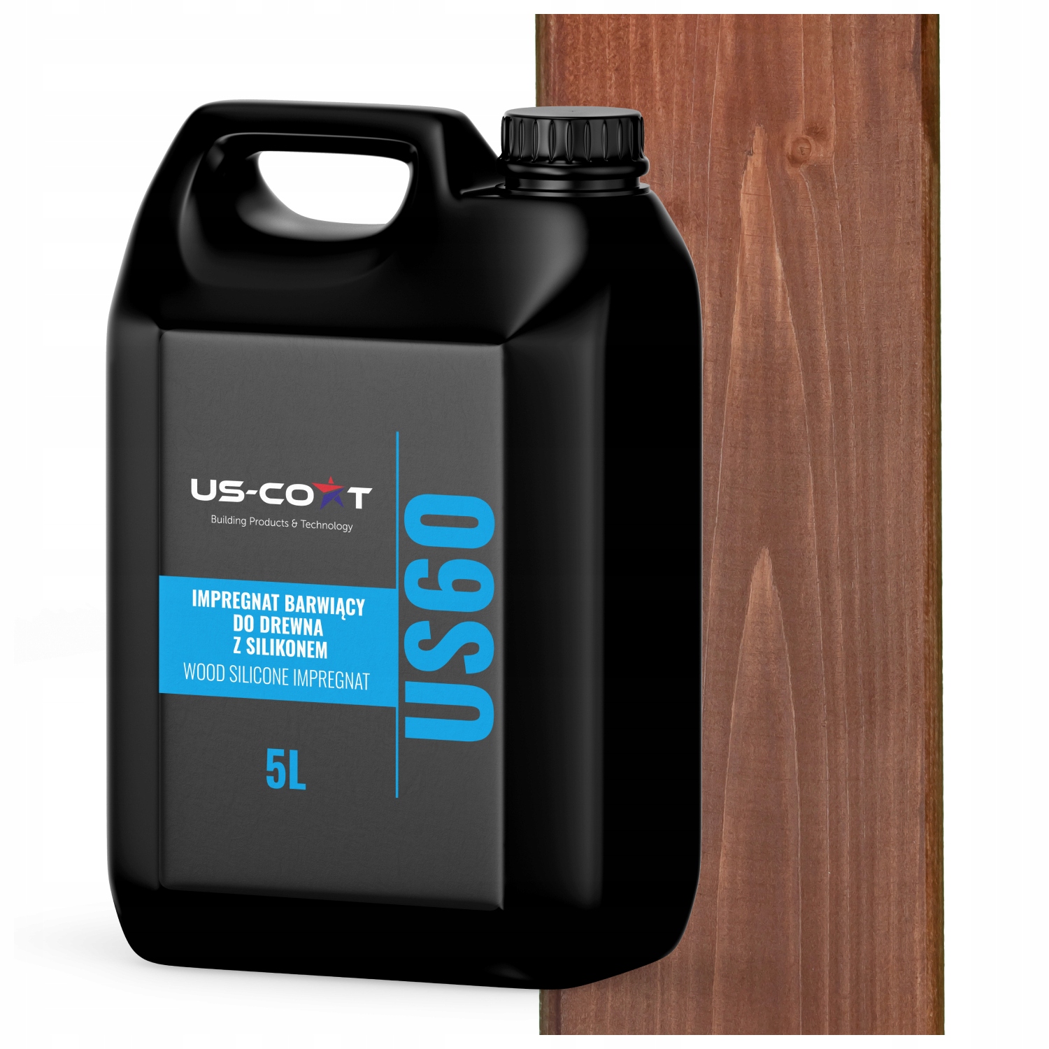 Impregnat Na Dřevo Barvící Se Silikonem 2v1 Altán Barva Ořech Tmavý 5L