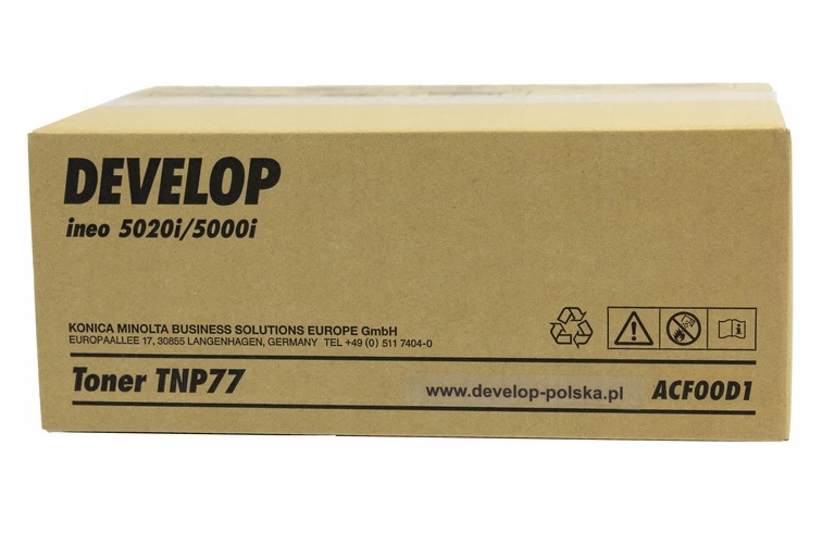 Originálny toner TNP-77 ACF00D1 pre Develop ineo 5000i 5020i 20K