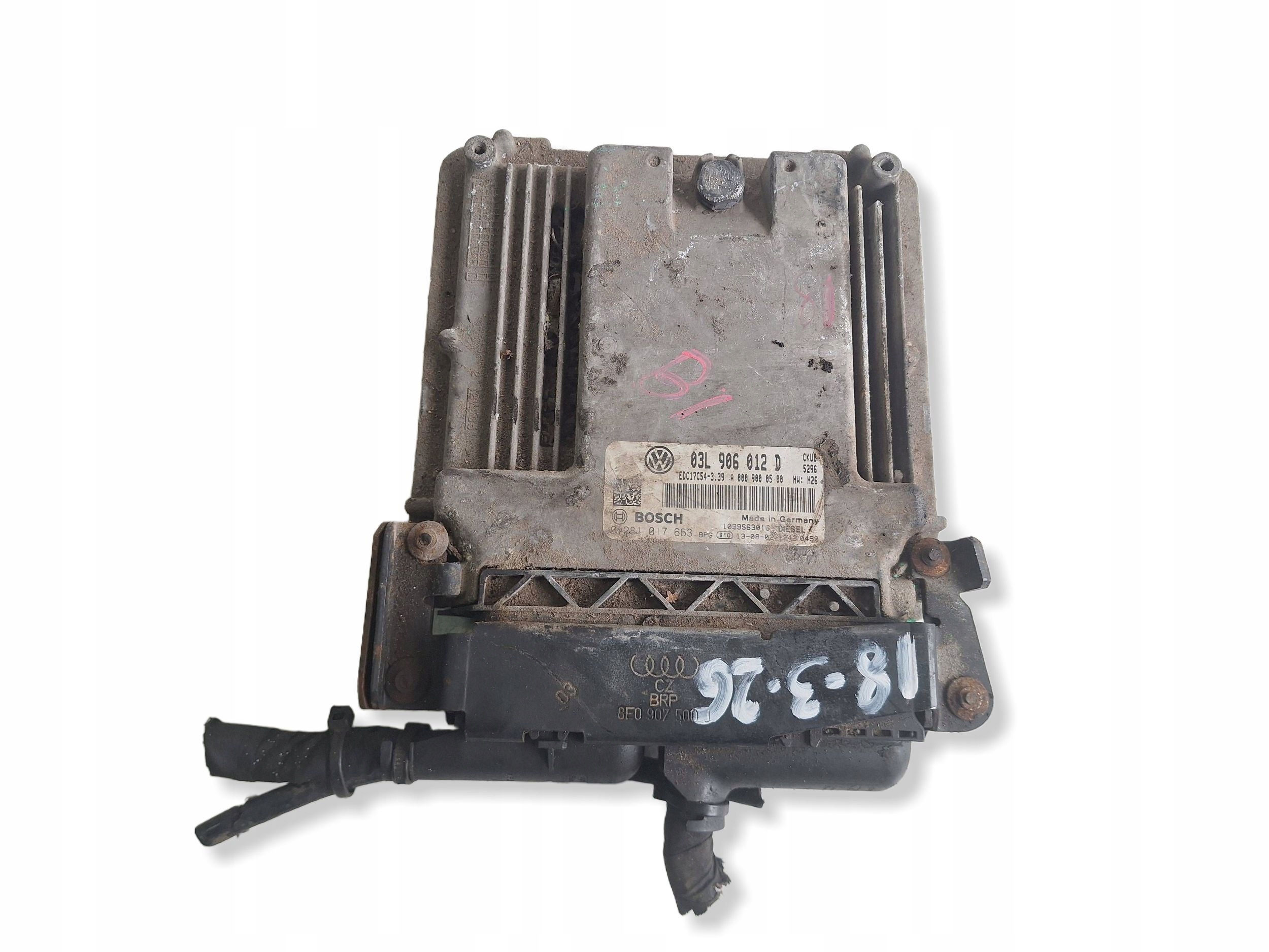 VOLKSWAGEN computer control unit of the engine 03L906012D BOSCH 0281017663