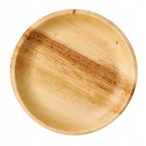 

Okrągłe talerze z liści palm. 23 x 2,5 cm 25 szt.