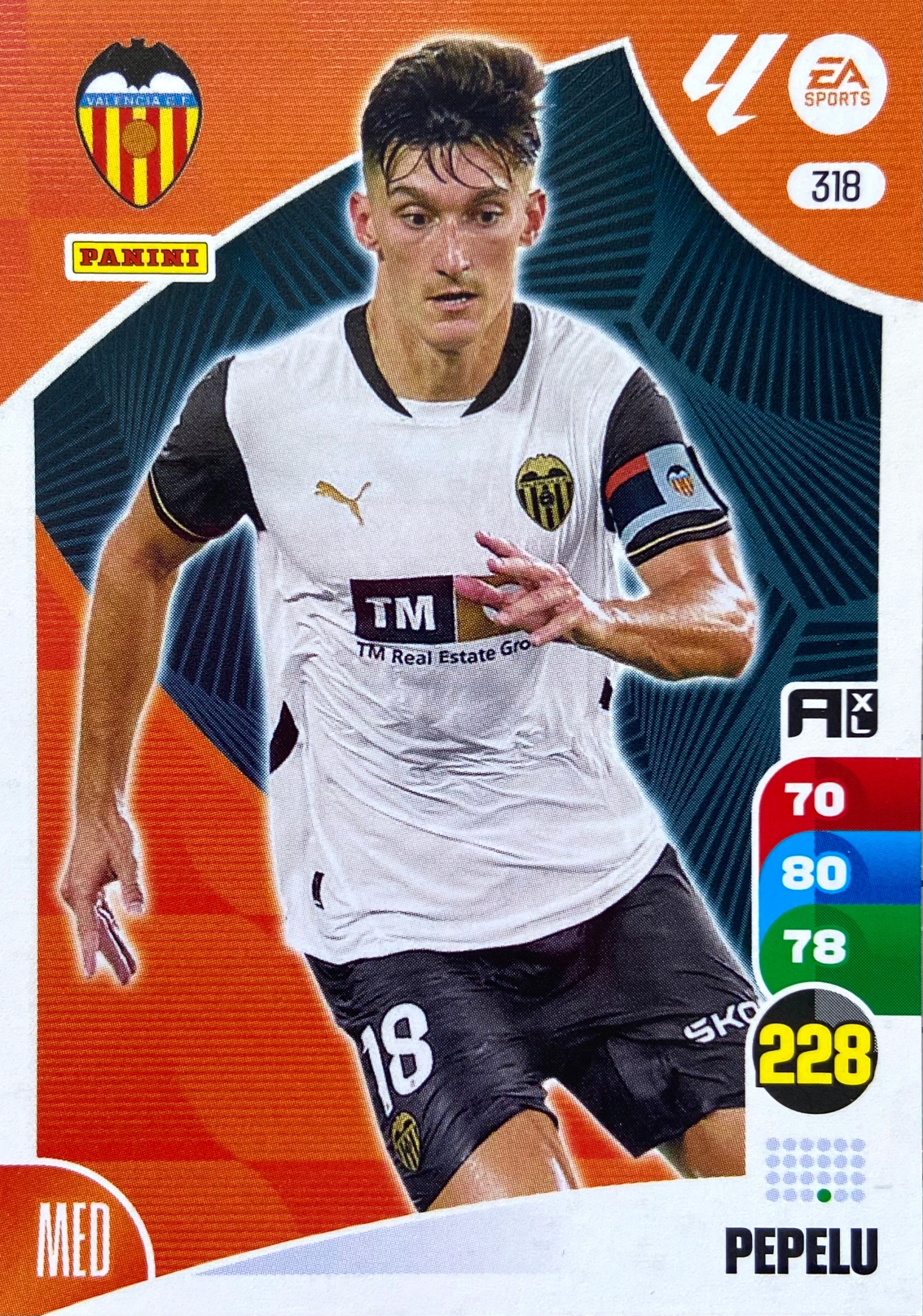 Panini La Liga 2024-25 2025 Base 318 Pepelu Valencia Cf