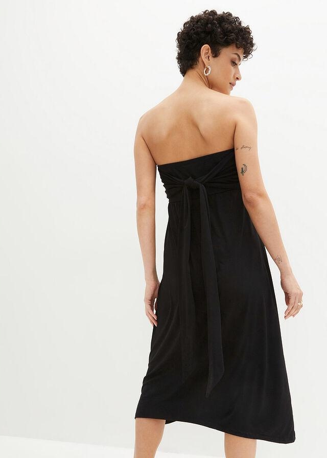 36 Bonprix SPÓDNICA 3 W 1 Z DŁUŻSZYMI BOKAMI Długość midi