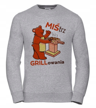 Dámská Mikina Grilování Master XL šedá, Dárek Pro Ni , pro něj