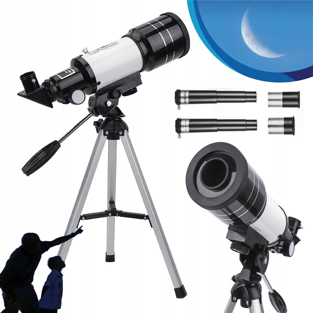 Astronomický Teleskop 70 MM/300 MM S Hledáčkem A Stativem, Nastavitelný