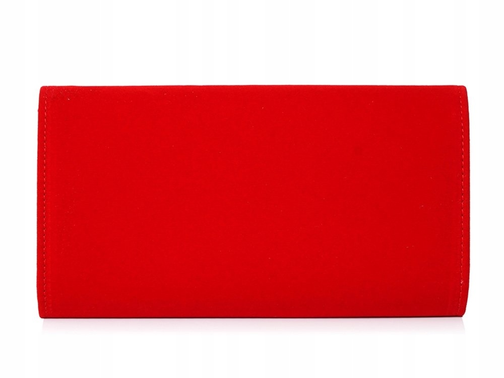 CZERWONA KOPERTÓWKA TOREBKA WIZYTOWA L5 ZAMSZOWA Model L5