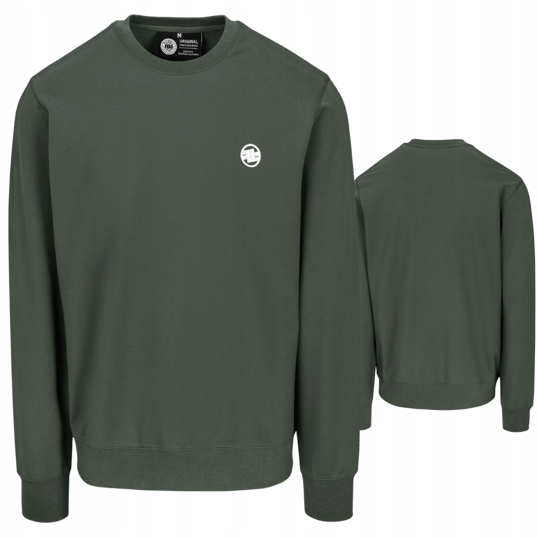 Pitbull West Coast Pánská Mikina Bez Kapuce Small Logo Nugget Zelená 3XL