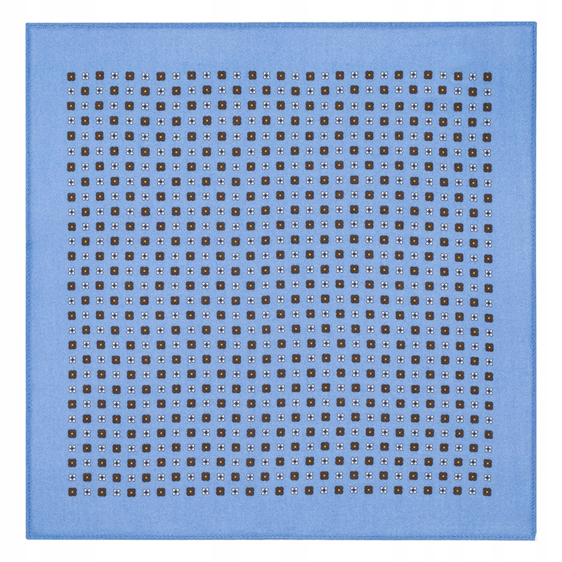 Modrý bavlněný pánský kapesníček s jemným vzorem Premium Pako Lorente